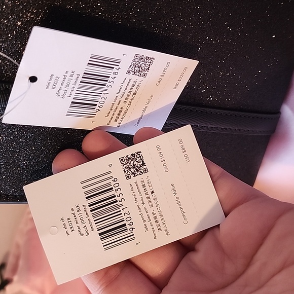 ✨️NWT Kate Spade 2FER✨️Kenzie Glitter Tote/Crossbody w Dustbag & Cardholder - Picture 8 of 9